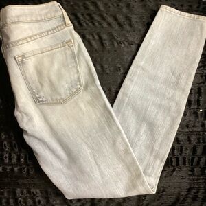 Frame Denim Women's Light Gray Skinny Jeans
